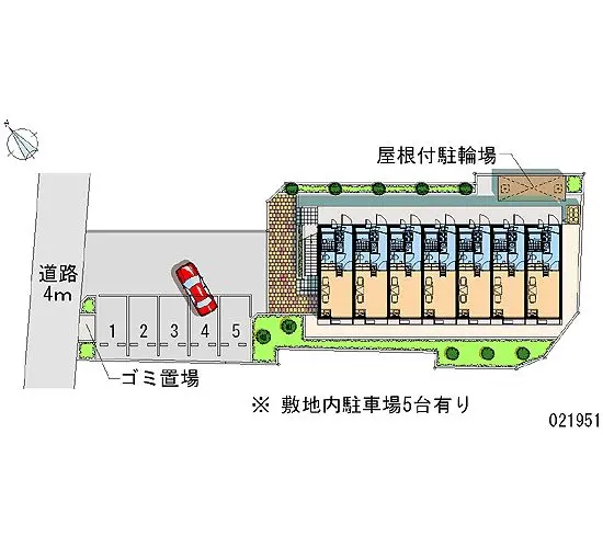 ★手数料０円★狭山市上奥富 月極駐車場